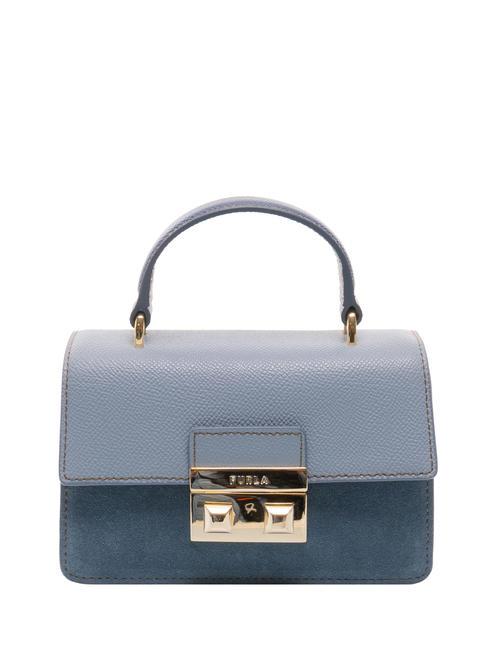 FURLA BELLA Mini Bag a mano, con tracolla avio light g+jeans+blu denim - Borse Donna