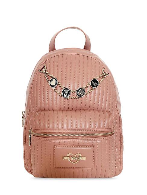 LOVE MOSCHINO CHARM Zaino con catena rosa antico - Borse Donna