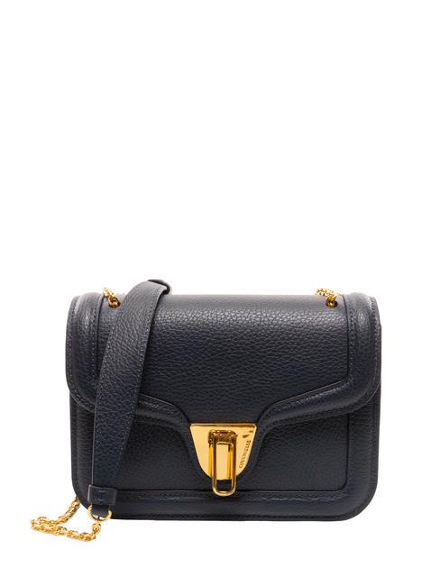 COCCINELLE NEW MARVIN TWIST Micro Bag a tracolla, in pelle midnight blue - Borse Donna