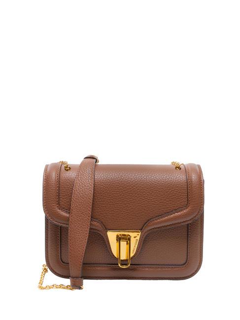 COCCINELLE NEW MARVIN TWIST Micro Bag a tracolla, in pelle BRULE - Borse Donna