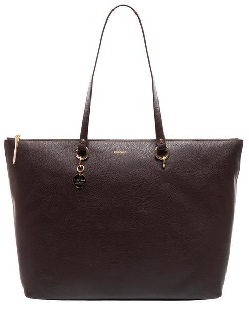 COCCINELLE ALPHA  Shopping Bag in pelle cola - Borse Donna