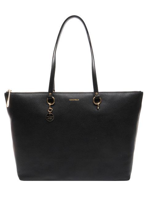 COCCINELLE ALPHA  Shopping Bag in pelle Nero - Borse Donna