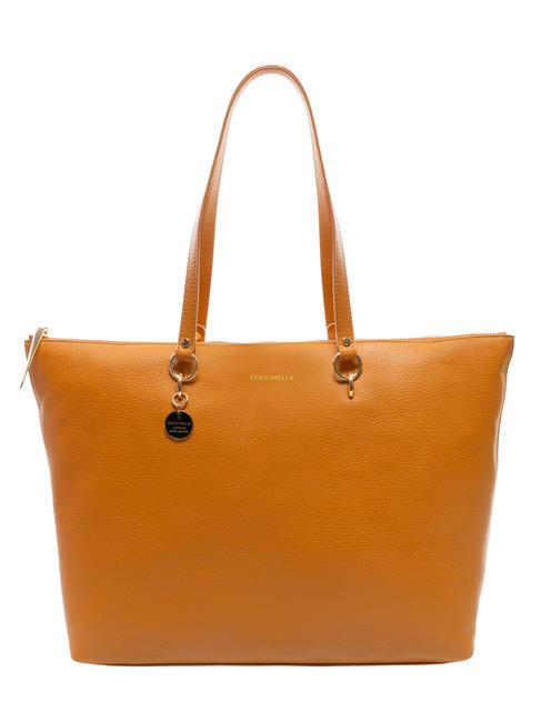 COCCINELLE ALPHA  Shopping Bag in pelle paprika - Borse Donna