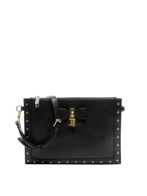 L'ATELIER DU SAC LA LA LAND Borsa clutch piatta a tracolla nero - Borse Donna