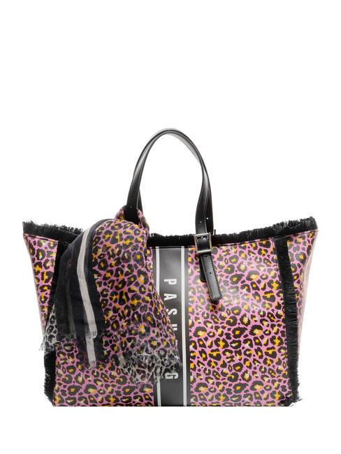 PASH BAG SPICY Borsa shopper con foulard animal print - Borse Donna