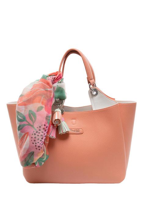 PASH BAG LIKE IT! Borsa tote con foulard peach - Borse Donna