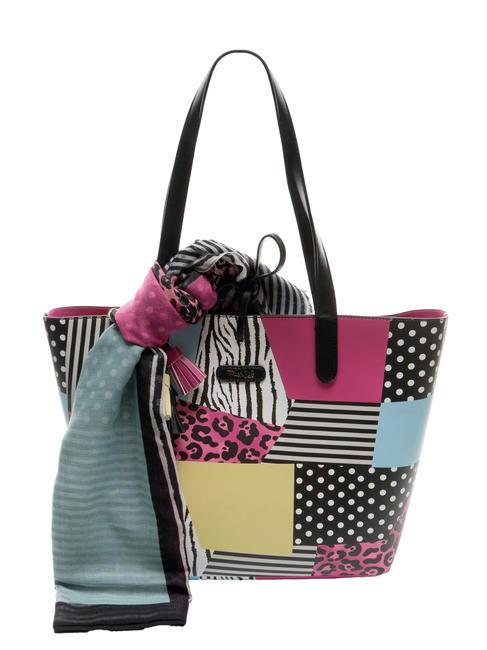 PASH BAG HOT TWIST Borsa tote con foulard multicolor - Borse Donna