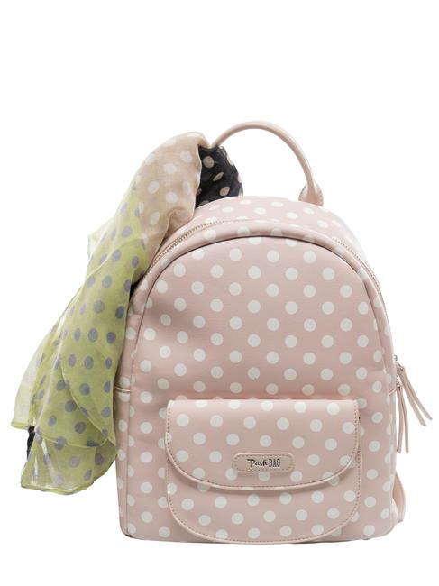 PASH BAG LADY Zaino a pois con foulard sand/white - Borse Donna