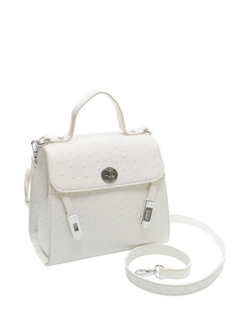 PASH BAG LOVELY DAY Borsa a mano stampa struzzo white - Borse Donna