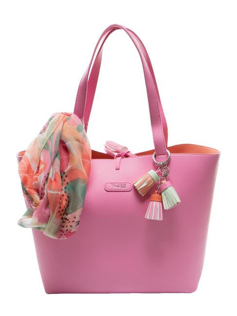 PASH BAG LIKE IT! Borsa shopper con foulard pink - Borse Donna