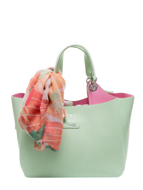 PASH BAG LIKE IT! Borsa tote con foulard green - Borse Donna