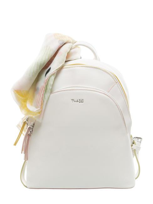 PASH BAG EVERMORE Zaino tondo con foulard white - Borse Donna