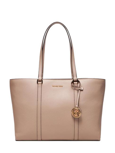 MICHAEL KORS TEMPLE Borsa tote in pelle a spalla soft pink - Borse Donna