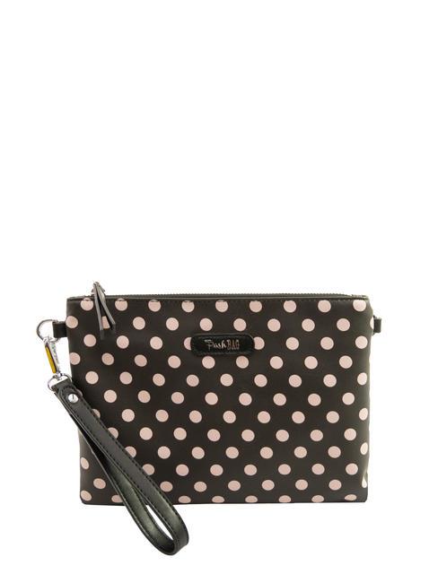 PASH BAG LADY Pochette con polsierina e tracolla black/beige - Borse Donna