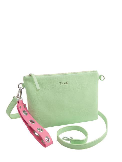 PASH BAG LIKE IT! Pochette con polsierina e tracolla green - Borse Donna