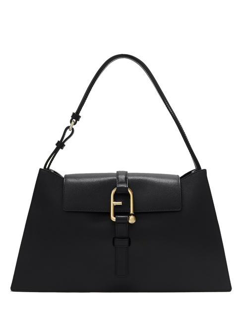 FURLA NUVOLA Large Borsa a spalla, in pelle Nero - Borse Donna