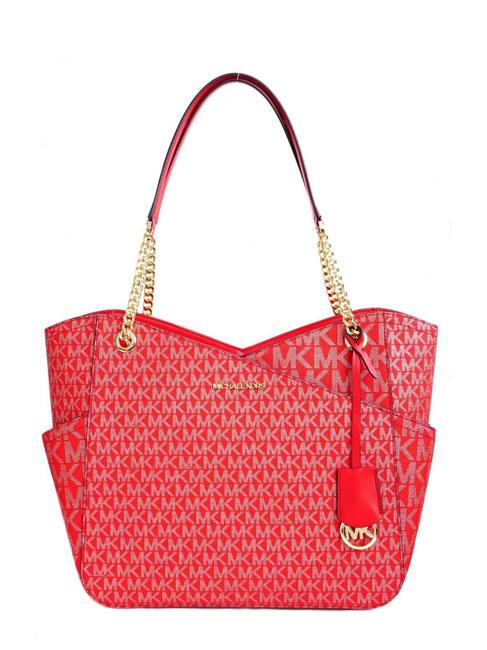 MICHAEL KORS JET SET TRAVEL Borsa tote a spalla brt red mlti - Borse Donna