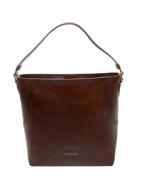 THE BRIDGE CATERINA Borsa hobo in pelle MARRONE - Borse Donna