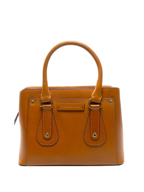 THE BRIDGE CECILIA Borsa a mano in pelle con tracolla cognac/oro - Borse Donna