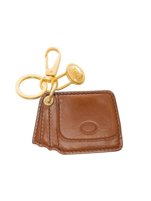 THE BRIDGE DUCCIO Portachiavi con charm bag in pelle MARRONE - Portachiavi