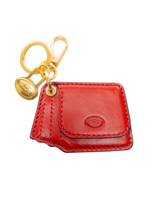 THE BRIDGE DUCCIO Portachiavi con charm bag in pelle flamenco abb. oro - Portachiavi