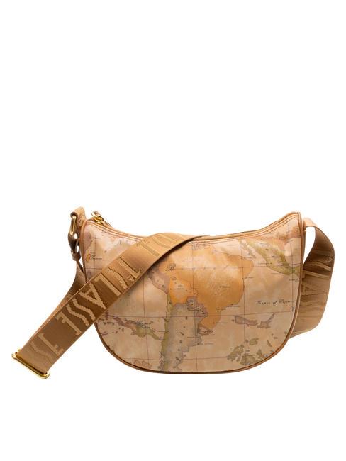 ALVIERO MARTINI PRIMA CLASSE GEO CLASSIC Borsa mezzaluna tracolla piccola NATURALE - Borse Donna