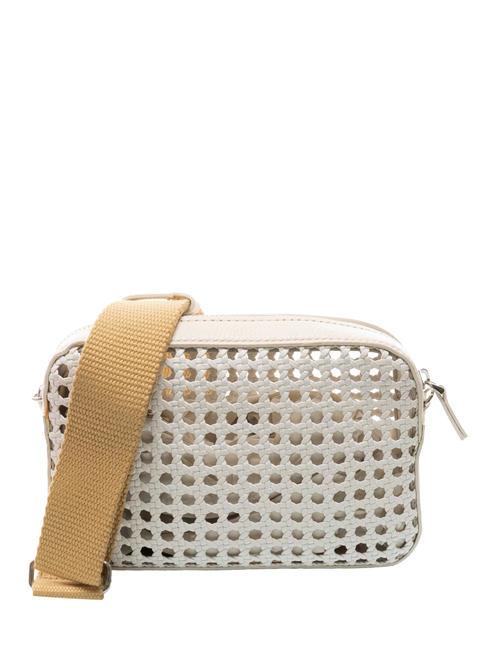 COCCINELLE TEBE WOVEN Mini Bag a tracolla coconut milk - Borse Donna