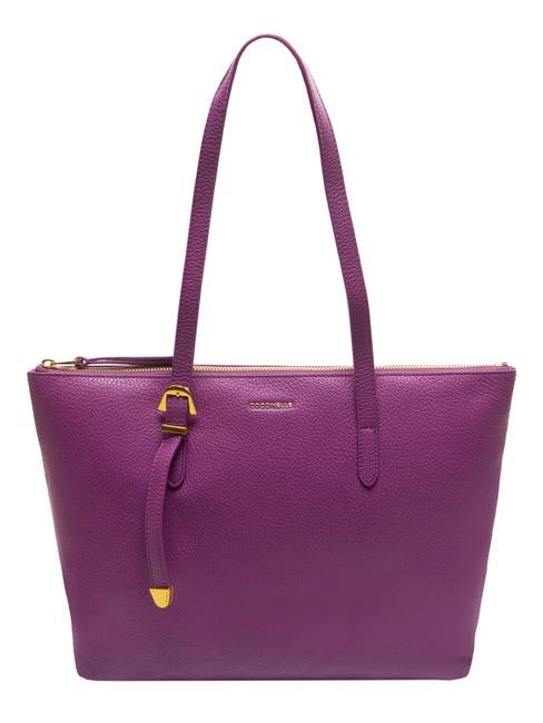 COCCINELLE GLEEN Shopping Bag in pelle dahlia - Borse Donna