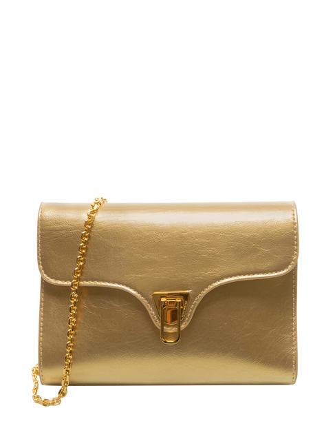 COCCINELLE BEAT ROCK  Mini Bag a tracolla, in pelle golden - Borse Donna