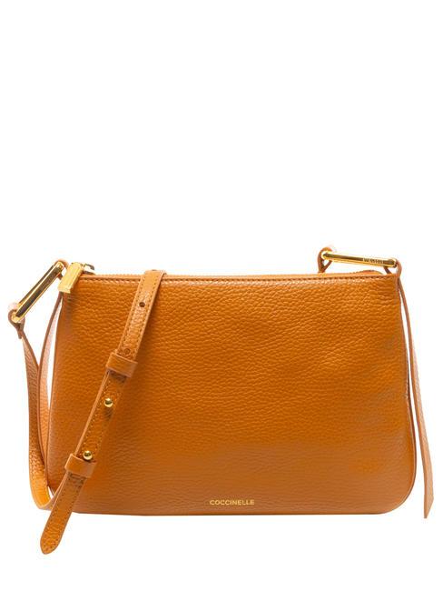 COCCINELLE MAGIE Borsa piatta pelle martellata paprika - Borse Donna