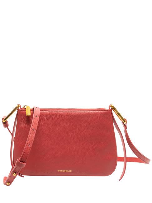 COCCINELLE MAGIE Borsa piccola a tracolla in pelle cranberry - Borse Donna