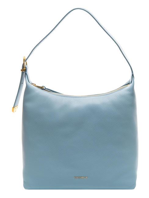 COCCINELLE GLEEN Borsa a spalla, in pelle aquarelle blue - Borse Donna