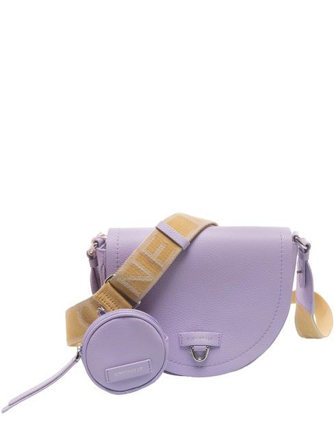 COCCINELLE BLAIRE RIBBON Borsa pelle martellata con pouch lavend./lavend. - Borse Donna