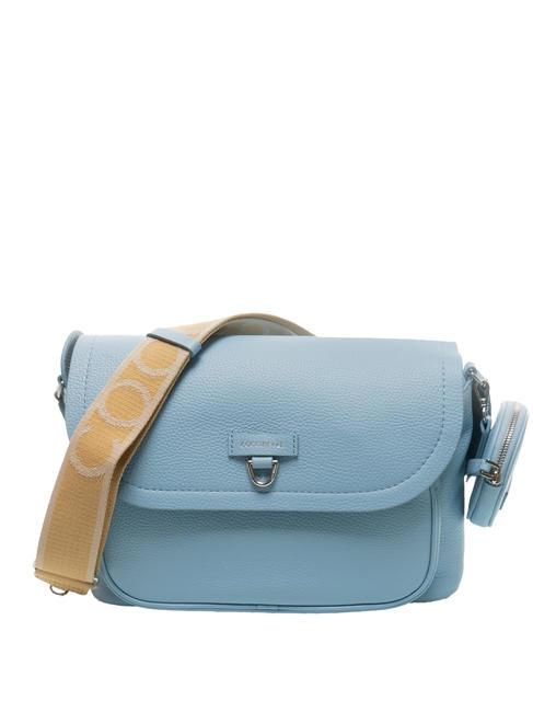 COCCINELLE BLAIRE RIBBON  Borsa a tracolla, in pelle aquarelle blue - Borse Donna