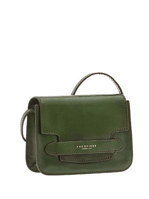 THE BRIDGE LUCREZIA Mini bag a tracolla verde inglese abb. oro - Borse Donna