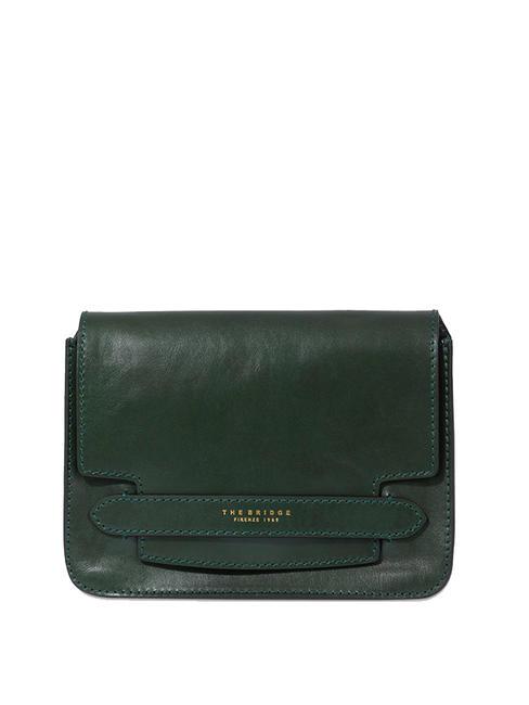 THE BRIDGE LUCREZIA Mini bag a spalla verde inglese abb. oro - Borse Donna