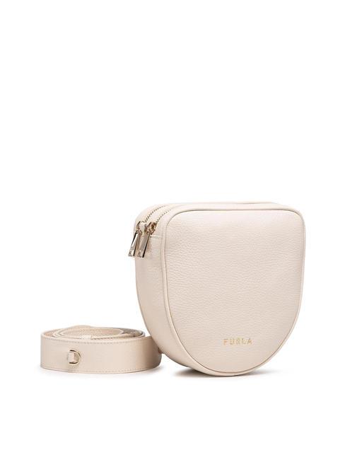 FURLA REAL Borsa in pelle martellata doppia zip PERGAMENA - Borse Donna