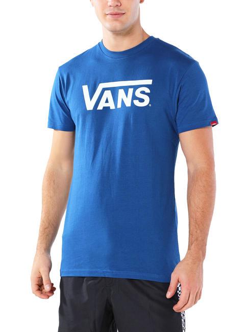 VANS CLASSIC T-shirt manica corta in cotone true blue/white - T-shirt Uomo