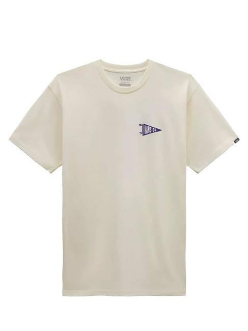 VANS CAMP FLAG T-shirt manica corta in cotone antique white - T-shirt Uomo