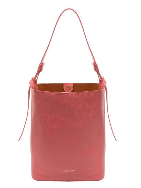 BORBONESE 9KA MAYFAIR MEDIUM Borsa secchiello in pelle tea rose - Borse Donna