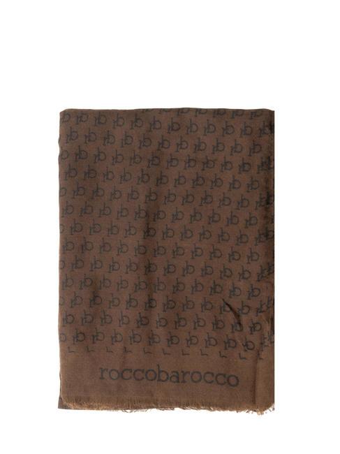 ROCCOBAROCCO LOGO RB Sciarpa Unisex marrone - Sciarpe