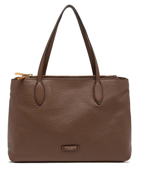 GIANNI CHIARINI MARA  Borsa shopping in pelle castoro - Borse Donna