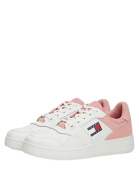 TOMMY HILFIGER TOMMY JEANS RETRO BASKET MIX MEDIA Sneakers antiscivolo chalky pink - Scarpe Donna