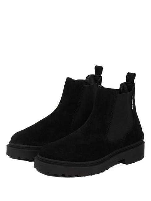 TOMMY HILFIGER TOMMY JEANS CHELSEA LEATHER  Stivaletti in pelle suede NERO - Scarpe Uomo