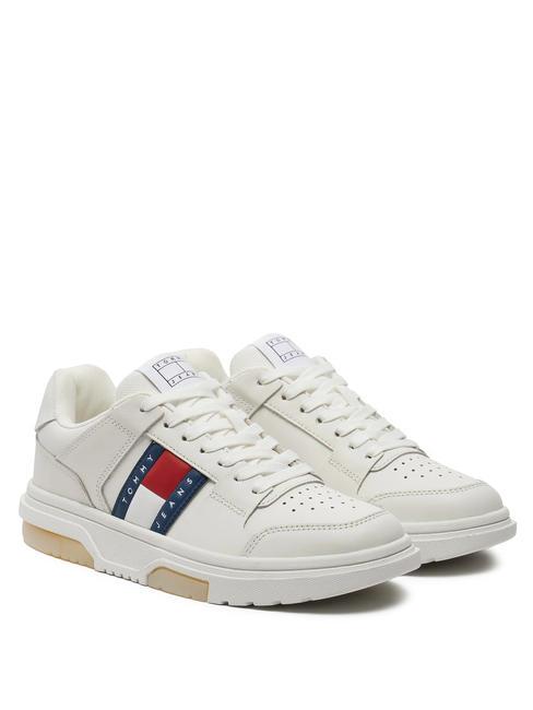 TOMMY HILFIGER TOMMY JEANS BROOKLYN ELEVATED  Sneakers in pelle ecru - Scarpe Donna