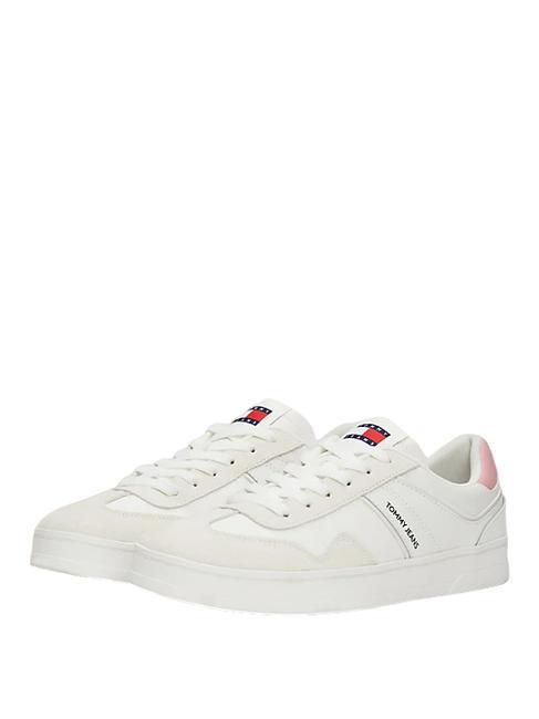 TOMMY HILFIGER TOMMY JEANS COURT  Sneakers in pelle ecru - Scarpe Donna