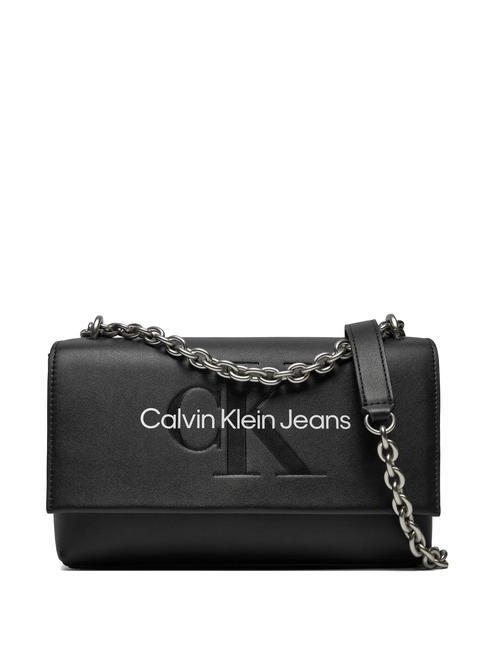 CALVIN KLEIN SCULPTED Convertible Borsa a spalla / a tracolla fashion black - Borse Donna