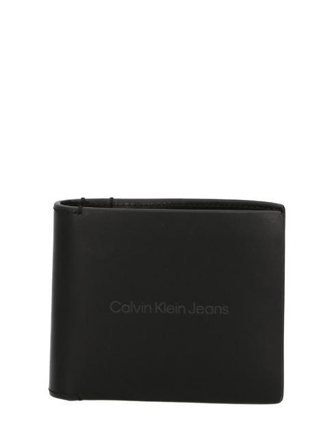 CALVIN KLEIN LOGO PRINT  Portafoglio in pelle pvh black - Portafogli Uomo