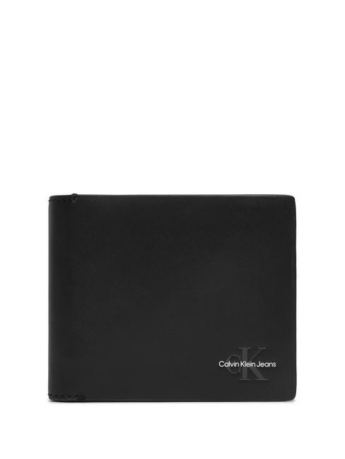 CALVIN KLEIN MONOGRAM SOFT  Portafoglio in pelle pvh black - Portafogli Uomo