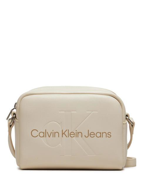 CALVIN KLEIN SCULPTED Camera Bag Mini Bag a tracolla eggshell - Borse Donna